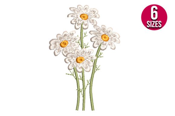 Daisy Bunch Embroidery Design