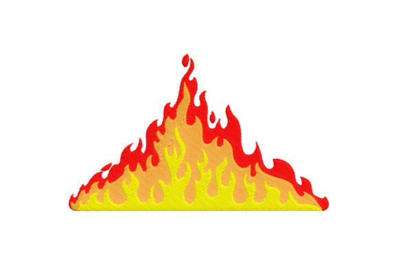 Fire Flames Embroidery Design