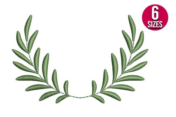 Olive Leaf Wreath Embroidery